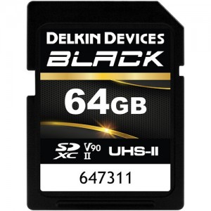 DELKIN SD 64Gb BLACK UHS-II V90